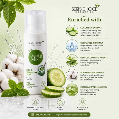 Cleansing Milk Cucumber 120ml – Dry & Sensitive Skin