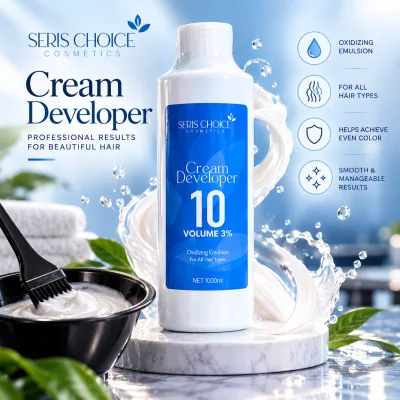 Seris Choice Cream Developer 10 Volume (3%) – Professional Hair Color Developer 1000ml