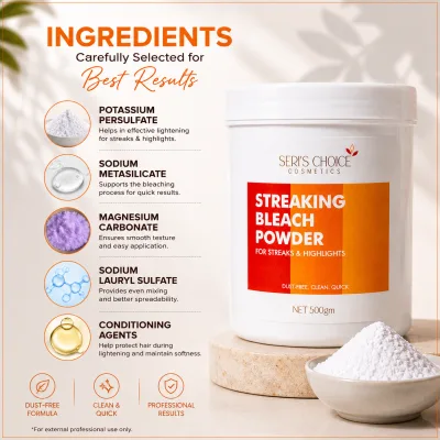 Streaking Bleach Powder 500g – Streaks & Highlights