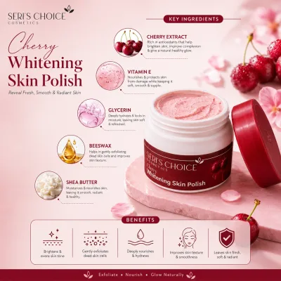 Skin Polish Whitening - Cherry | Gentle Exfoliating & Skin Polishing Cream with Cherry Extract