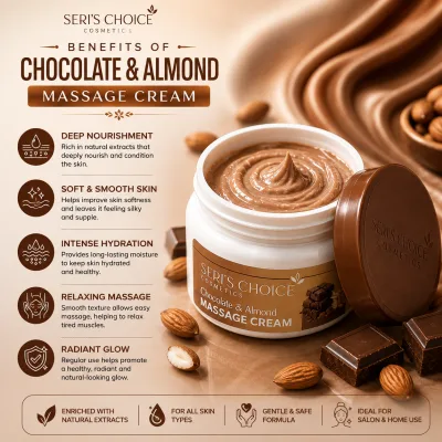 Massage Cream | Chocolate & Almond | Moisturizing & Nourishing Skin Massage