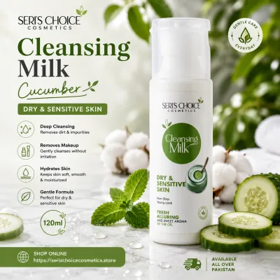 Cleansing Milk Cucumber 120ml – Dry & Sensitive Skin