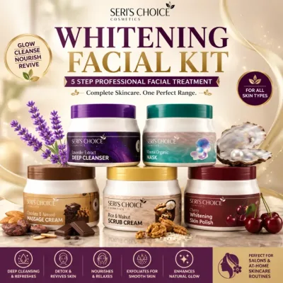 Whitening Facial Kit – 5 Step Professional Facial Treatment for Radiant & Healthy Looking Skin