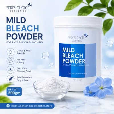 Mild Bleach Powder for Face & Body | Dust-Free Formula | Professional Skin Bleach | 500g