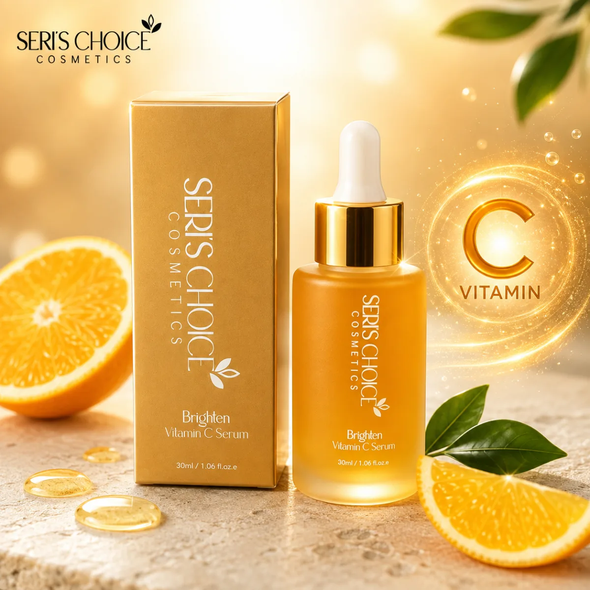 Vitamin C Glow Serum 30ml | Brightening Face Serum for Radiant & Even Looking Skin