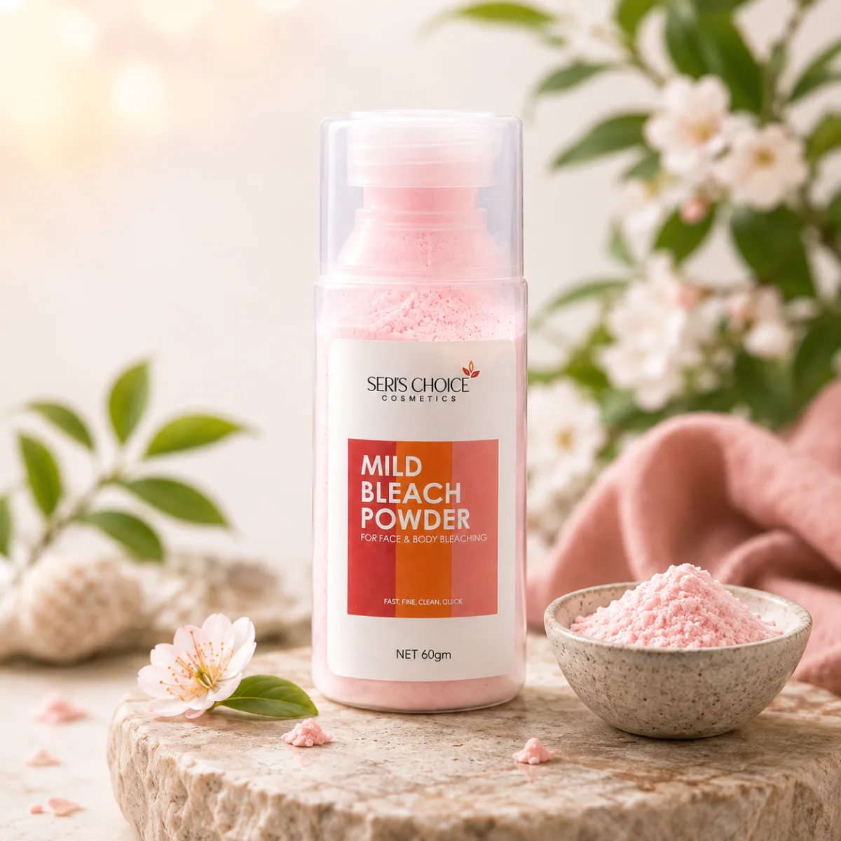 Mild Bleach Powder 60g – Face & Body Bleaching Powder for Bright & Even Skin Tone